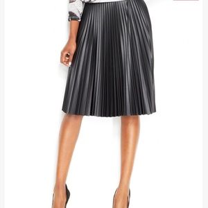 Bar III Faux Leather Skirt